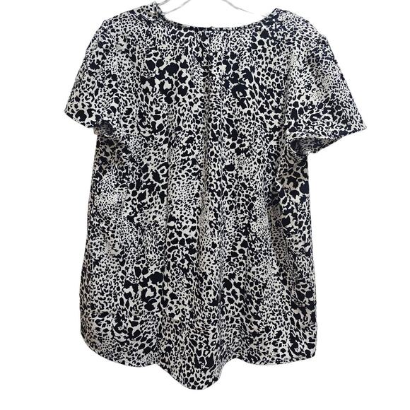 Hilary Radley Top SIZE Small Black White Blouse New - Picture 2 of 2